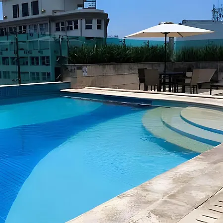Studio c Piscina e Academia a 13 min de Copa.-3